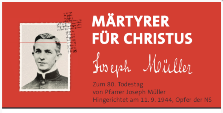 Gedenkveranstaltungen zu Joseph Müller, 1894-1944