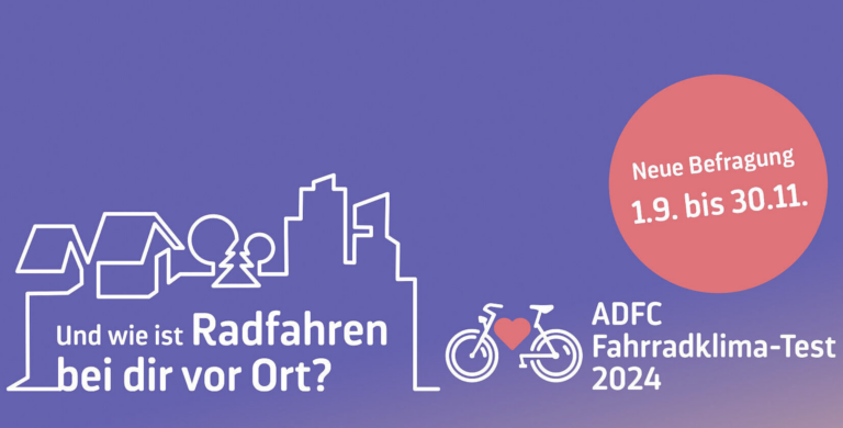 Fahrradklimatest 1.9. – 30.11.2024