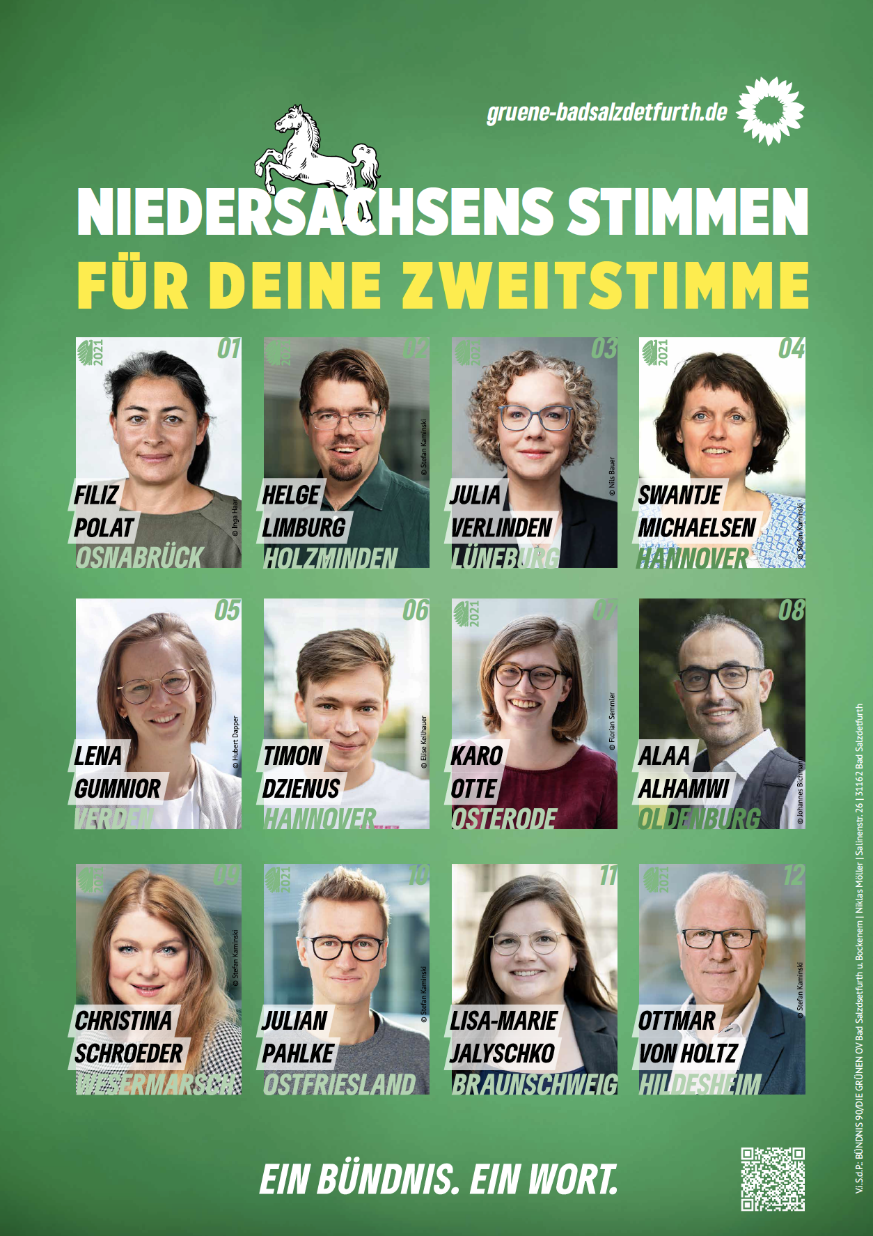 Niedersachsens Stimmen fuer Deine Zweitstimme