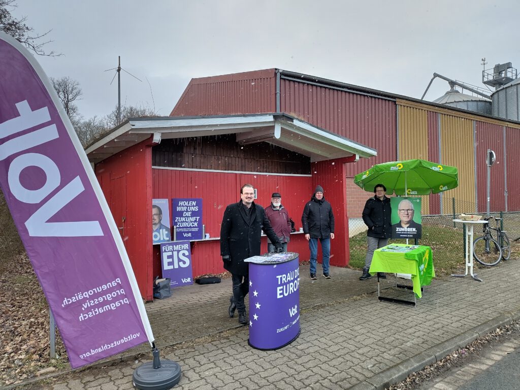 Wahlstand am Solebad 2025